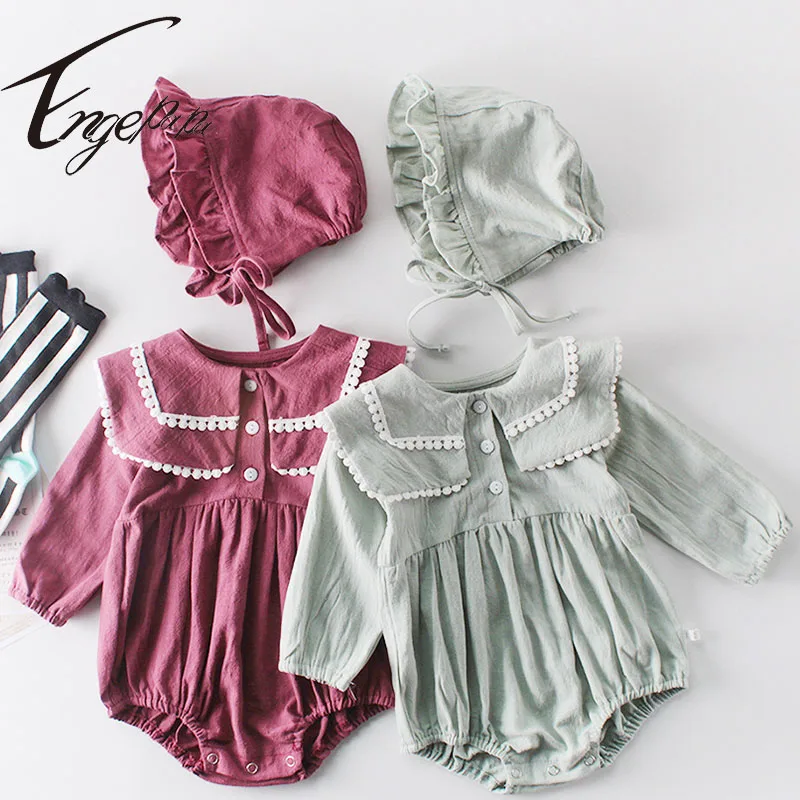 Engepapa Korean Style Toddler Baby Girl Cotton Long Sleeve Romper+Hat Spring Autumn Toddler Baby Girl Romper Baby Girls Clothes
Engepapa Korean Style Toddler Baby Girl Cotton Long Sleeve Romper+Hat Spring Autumn Toddler Baby Girl Romper Baby Girls Clothes