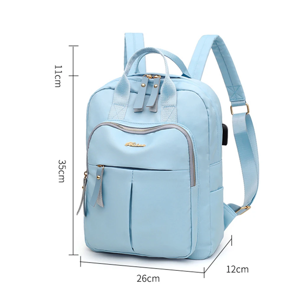Oxford Cloth Backpack Classic Texture Delicate Creative Design Chic Large USB Women Anti-theft Student School Shoulder Bags
Oxford Cloth Backpack Classic Texture Delicate Creative Design Chic Large USB Women Anti-theft Student School Shoulder Bags
