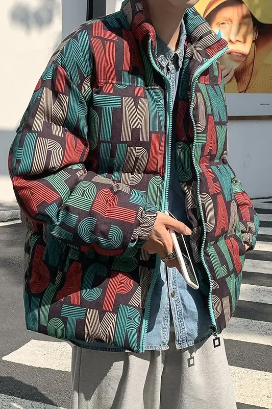 2020 Winter New Youth Popular Men's Original Rainbow Letter Printing Thick Padded Coat Fashion Casual Stand Collar Top
2020 Winter New Youth Popular Men's Original Rainbow Letter Printing Thick Padded Coat Fashion Casual Stand Collar Top