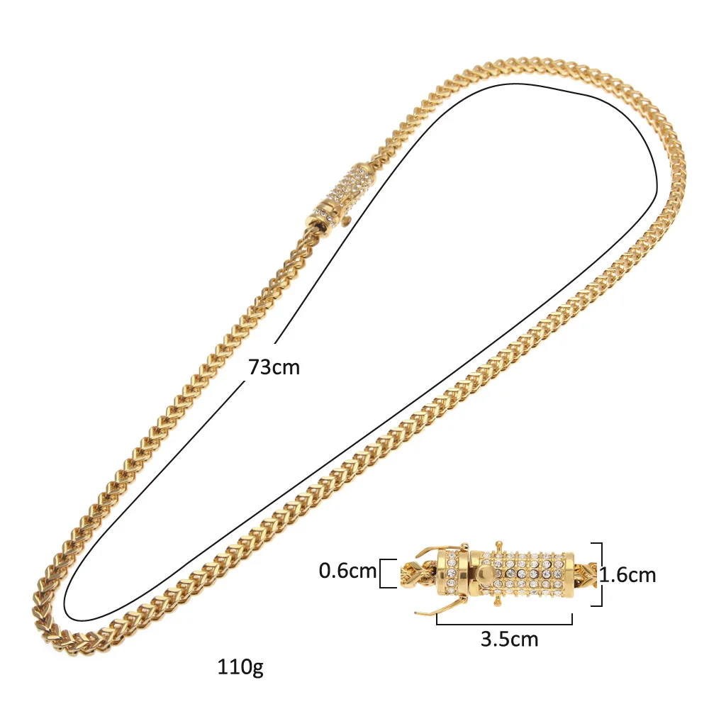 1 Hip Hop Bling Rhinestone Safety Buckles Color-Retaining Men's Keel Link Chain Necklace Punk Rock Rapper CLub Jewelry for Guys
1 Hip Hop Bling Rhinestone Safety Buckles Color-Retaining Men's Keel Link Chain Necklace Punk Rock Rapper CLub Jewelry for Guys
