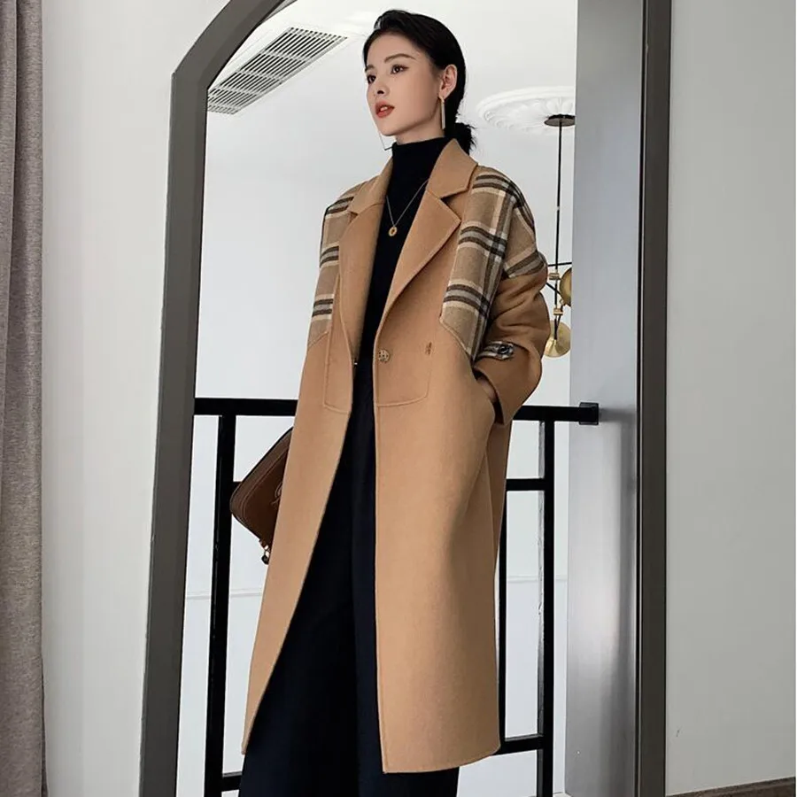 2020 Atumn Winter New Arrival Women Hand-sewn Double breasted Coat High Quality Double-faced Wool Outerwear For Lady
2020 Atumn Winter New Arrival Women Hand-sewn Double breasted Coat High Quality Double-faced Wool Outerwear For Lady