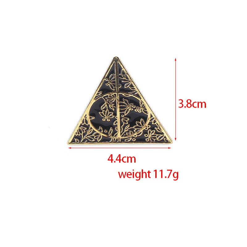 Harry Series Deathly Hallows magic Brooch Potters Pin Metal Vintage Triangle lapel pins badge Jewelry clothes Accessory gift
Harry Series Deathly Hallows magic Brooch Potters Pin Metal Vintage Triangle lapel pins badge Jewelry clothes Accessory gift