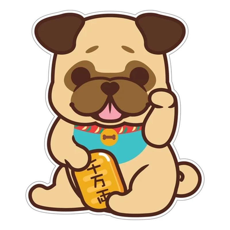 Lucky Pug Dog Pet Animal Car Sticker Auto Decors on Bumper Rear Window Waterproof and Sunscreen Vinyl Decal,13CM*8CM
Lucky Pug Dog Pet Animal Car Sticker Auto Decors on Bumper Rear Window Waterproof and Sunscreen Vinyl Decal,13CM*8CM