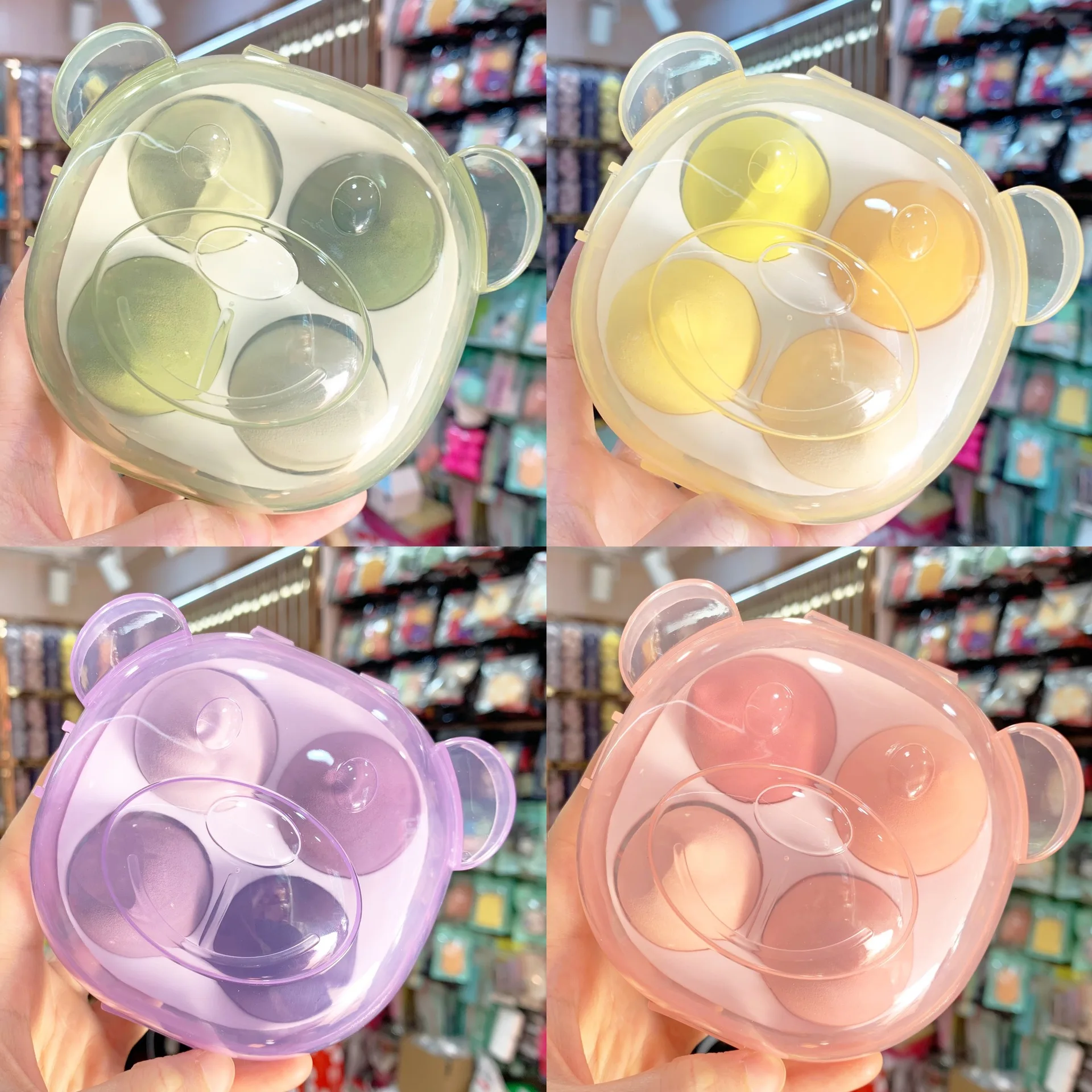 1/3/4 Pcs Cute Bear Boxed Beauty Egg Set Super Soft Sponge Cosmetic Puff Powder Wet and Dry Use Natural Makeup Tools Set
1/3/4 Pcs Cute Bear Boxed Beauty Egg Set Super Soft Sponge Cosmetic Puff Powder Wet and Dry Use Natural Makeup Tools Set