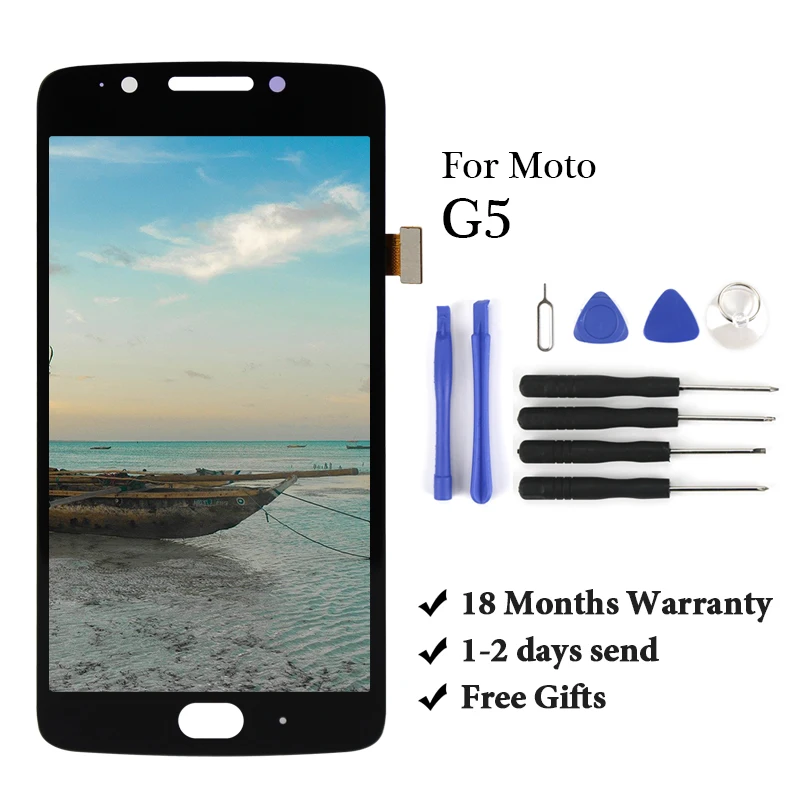 TIMEWAY AAA 5.0 " For Moto G5 LCD Display Touch Screen Replacement Screen For Moto G5 XT1672 XT1670 XT1671 LCD Display
TIMEWAY AAA 5.0 " For Moto G5 LCD Display Touch Screen Replacement Screen For Moto G5 XT1672 XT1670 XT1671 LCD Display