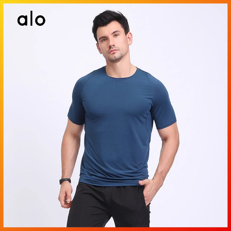 Alo Yoga Men's Running Top Quick-drying Breathable Sports T-shirt Running Fitness Gym Top Cycling Shirt Men's Sportswear T4
Alo Yoga Men's Running Top Quick-drying Breathable Sports T-shirt Running Fitness Gym Top Cycling Shirt Men's Sportswear T4