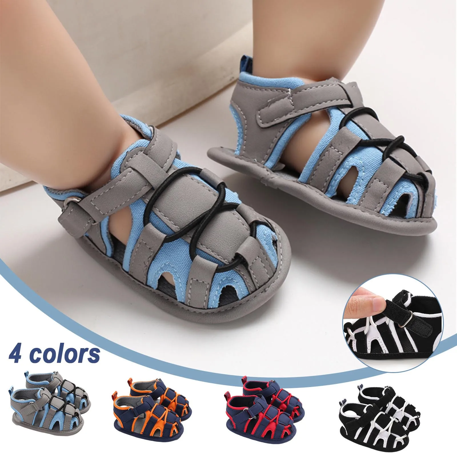 

ISHOWTIENDA Baby Kids Boys Girls Sandals Summer Hollow Soft Flat Shoes Infant First Walkers Сандали Для Мальчика Sandalias
