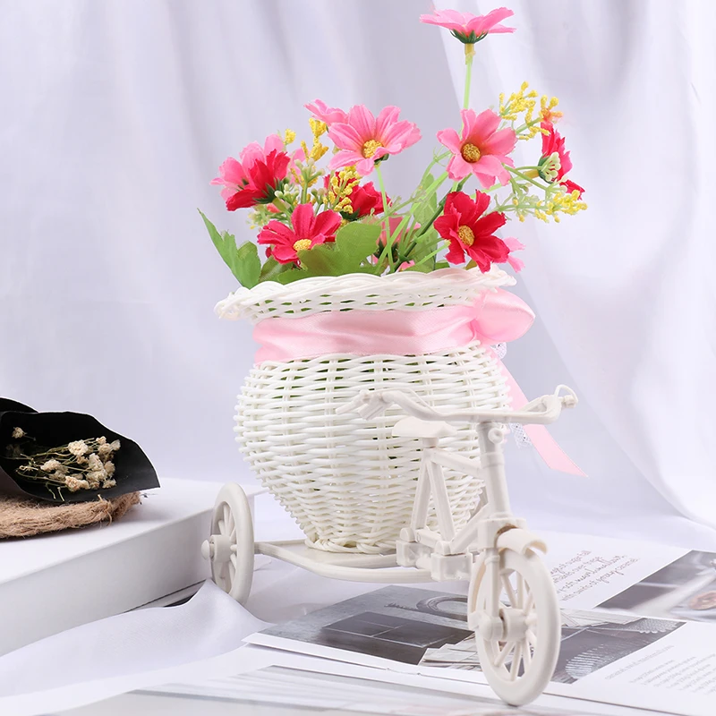 White Flower Basket Container Flower Plant Home Vase Wedding Bike Basket Tricycle Basket Container Home Weddding Decoration
White Flower Basket Container Flower Plant Home Vase Wedding Bike Basket Tricycle Basket Container Home Weddding Decoration