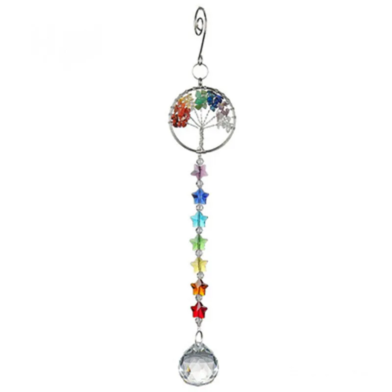 Crystal Wind Chime Star Moon Pendant Sun Suncatcher Plated Colorful Beads Hanging Drop for Outdoor Indoor Garden Geometric
Crystal Wind Chime Star Moon Pendant Sun Suncatcher Plated Colorful Beads Hanging Drop for Outdoor Indoor Garden Geometric