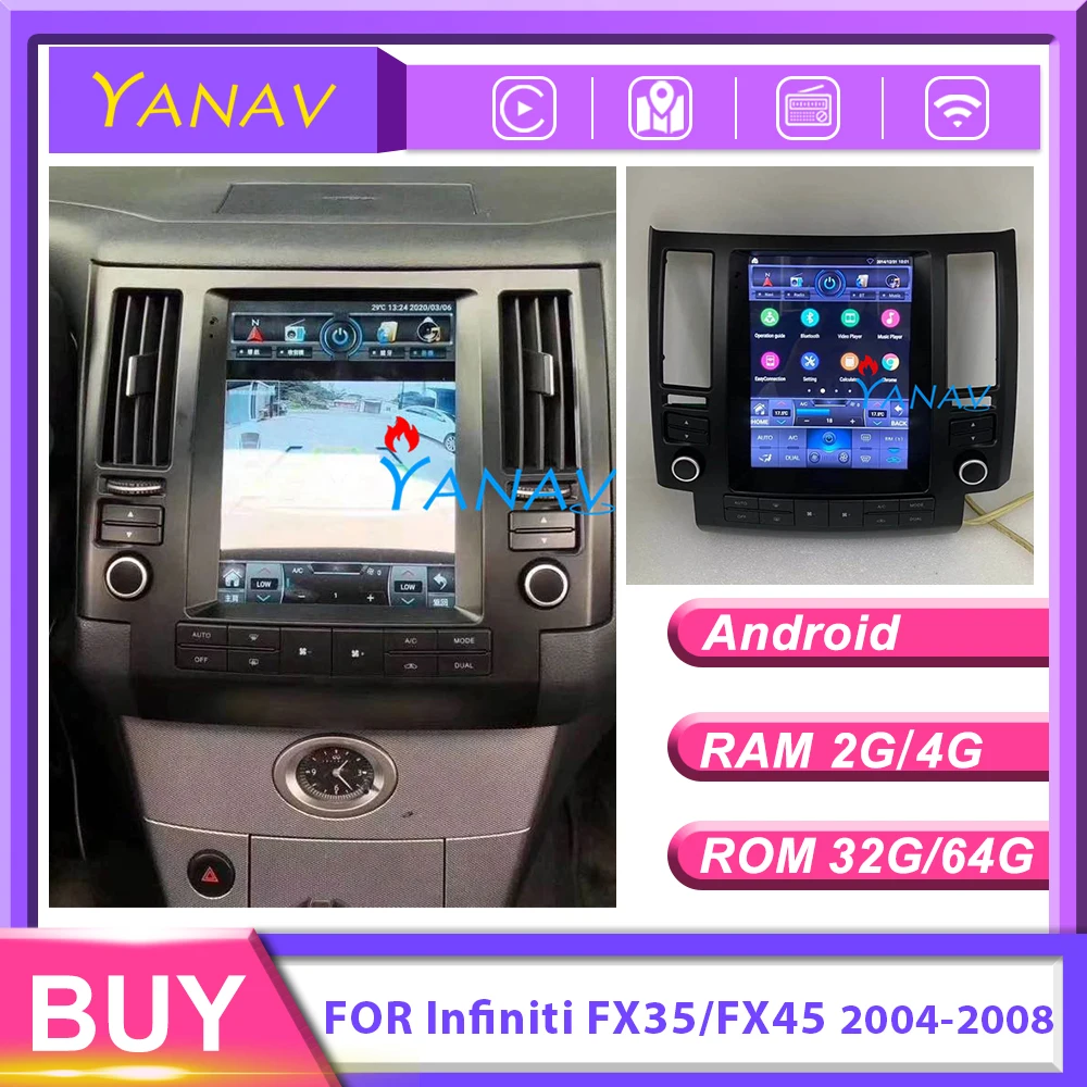 Автомобильная магнитола на Android 11, 128 ГБ, GPS-навигация для Infiniti FX35 FX45 2004-2008, автомобильная стереосистема, мультимедийный DVD-плеер, экран в стиле...
Автомобильная магнитола на Android 11, 128 ГБ, GPS-навигация для Infiniti FX35 FX45 2004-2008, автомобильная стереосистема, мультимедийный DVD-плеер, экран в стиле...