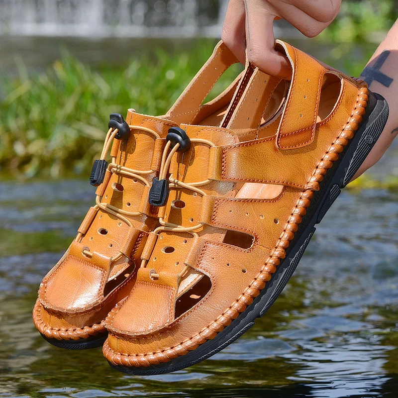 Sandali Da Uomo Sandalet Sandalias De Cuero Para Hombre Summer Sandals Men Piel Sandales Cuir Deportivas Transpirables
Sandali Da Uomo Sandalet Sandalias De Cuero Para Hombre Summer Sandals Men Piel Sandales Cuir Deportivas Transpirables