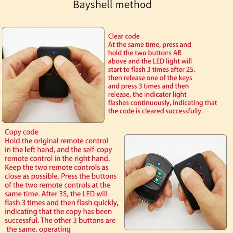 Auto scan 433.92mhz remote control duplicator garage command gate remote controller 868mhz wholesales
Auto scan 433.92mhz remote control duplicator garage command gate remote controller 868mhz wholesales
