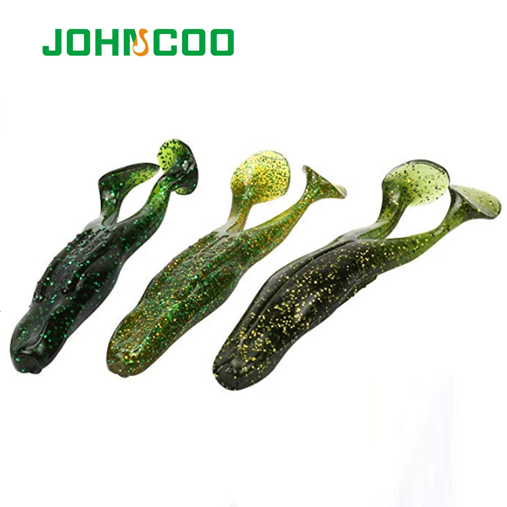 JOHNCOO 3 шт. приманка для рыбы в виде мягкой лягушки рыболовная приманки ловли