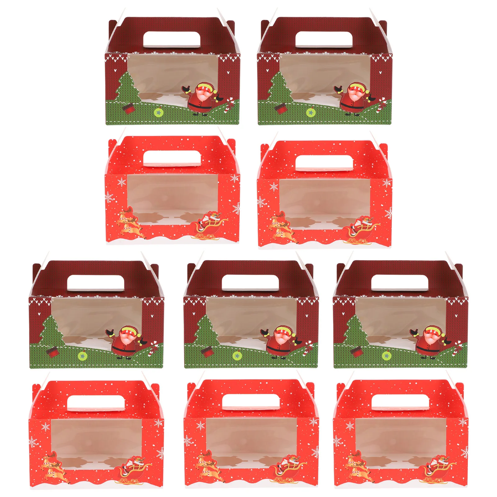 10Pcs Dessert Boxes Party Cupcake Storage Boxes Christmas Decors (Assorted Color)
10Pcs Dessert Boxes Party Cupcake Storage Boxes Christmas Decors (Assorted Color)