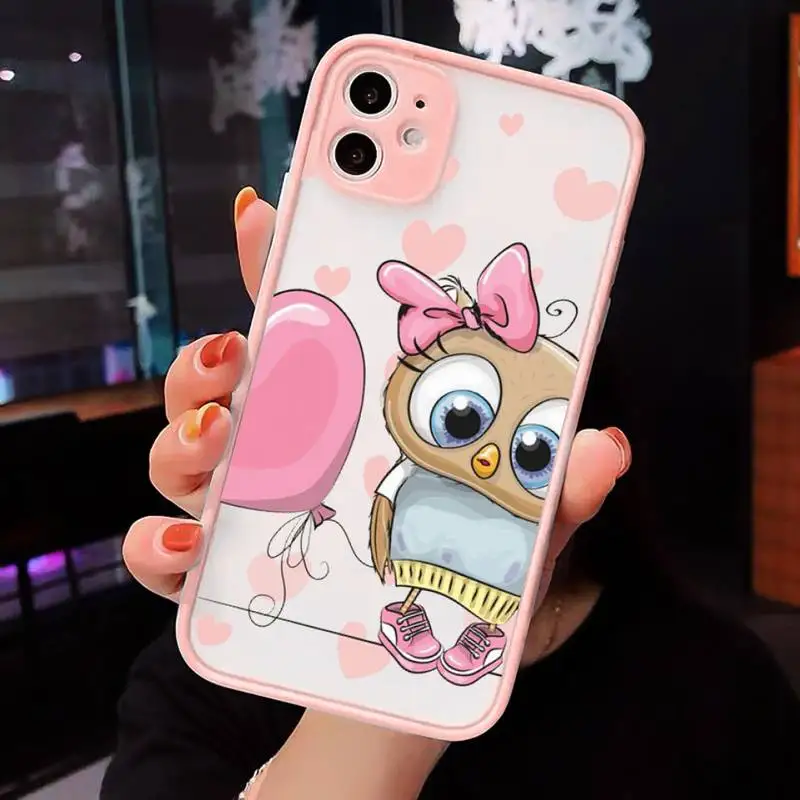 Cute animal Owl Phone Case Matte Transparent for iPhone 7 8 11 12 s mini pro X XS XR MAX Plus cover funda
Cute animal Owl Phone Case Matte Transparent for iPhone 7 8 11 12 s mini pro X XS XR MAX Plus cover funda