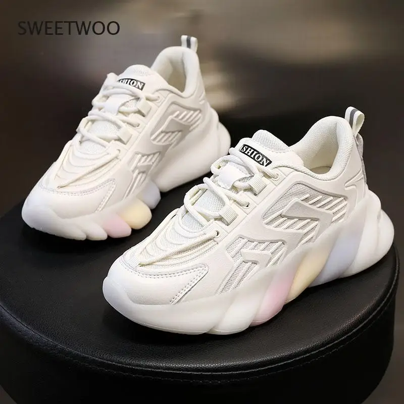 Vulcanized shoes women fashion rainbow thick-soled casual sports shoes 2021 summer new running breathable shoes
Vulcanized shoes women fashion rainbow thick-soled casual sports shoes 2021 summer new running breathable shoes