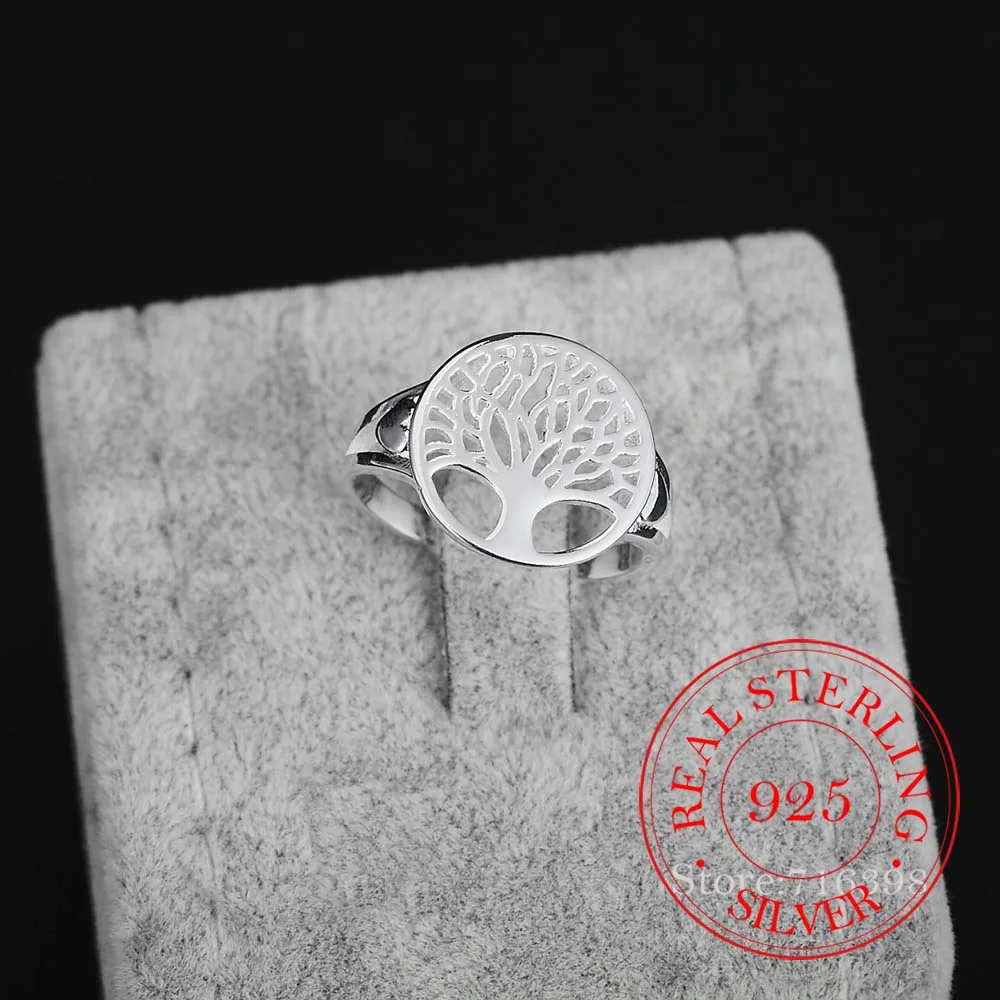 Оригинальные кольца из стерлингового серебра 2020 пробы с древом жизни
