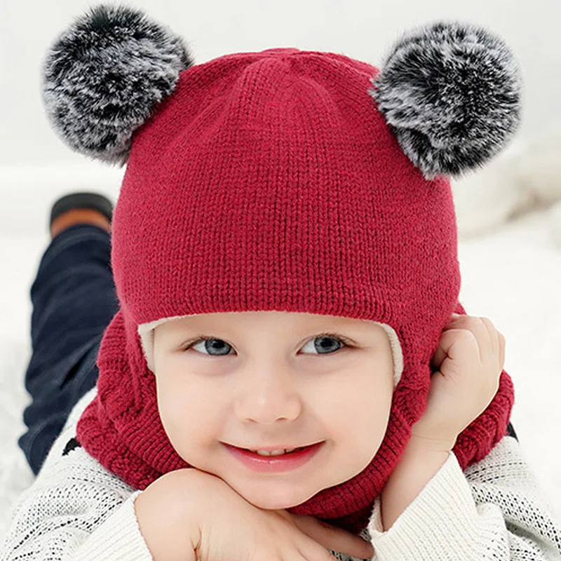 Winter Baby Knit Short Plush Hooded Scarf Kids Boy Girl Hat Warm Protection Ear Windproof Pom Pom Cap Scarves Accessories
Winter Baby Knit Short Plush Hooded Scarf Kids Boy Girl Hat Warm Protection Ear Windproof Pom Pom Cap Scarves Accessories