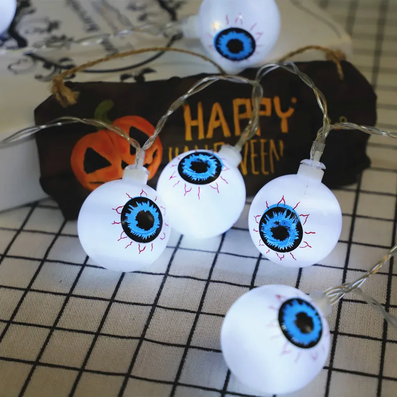 Halloween Garland Led String Lights Fairy Garden Party Bedroom Decoration Ghost Eyeball Light Chain Novelty Holiday Lighting 
Halloween Garland Led String Lights Fairy Garden Party Bedroom Decoration Ghost Eyeball Light Chain Novelty Holiday Lighting