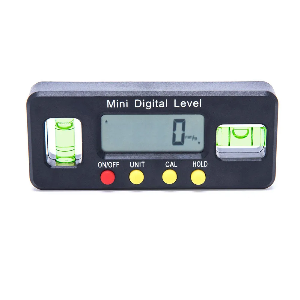 ABS Black 4*90° Magnet Digital Inclinometer Level Protractor LCD Display Angle Finder Electronic Measuring Carpenter Tool
ABS Black 4*90° Magnet Digital Inclinometer Level Protractor LCD Display Angle Finder Electronic Measuring Carpenter Tool