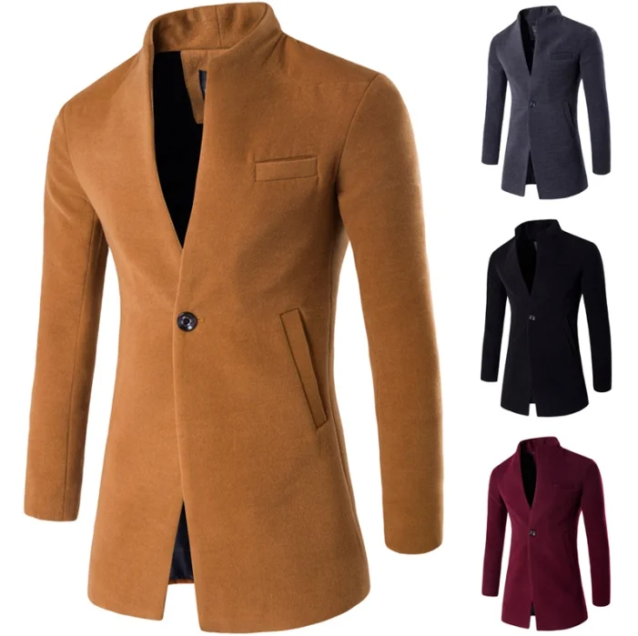 ZOGAA mens winter jackets and coats Male wool coat Windproof and warm woolen coat Slim-fit Single Button Coat plus size S-XXXL
ZOGAA mens winter jackets and coats Male wool coat Windproof and warm woolen coat Slim-fit Single Button Coat plus size S-XXXL