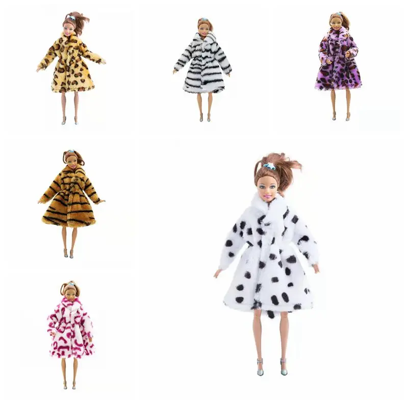 Leopard Winter Soft Fur Jacket Coat 11.5" Doll Clothes For Barbie Clothes Outfits Handmade Overcoat 1/6 BJD Dollhouse Accessory
Leopard Winter Soft Fur Jacket Coat 11.5" Doll Clothes For Barbie Clothes Outfits Handmade Overcoat 1/6 BJD Dollhouse Accessory
