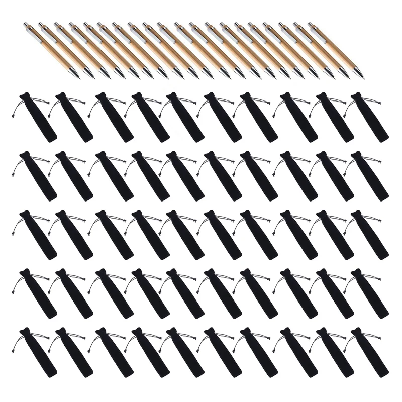50Pcs Pen Pouch Sleeve Holder Single Pen Bag Case & 20Pcs Ballpoint Pen Sets Bamboo Pen
50Pcs Pen Pouch Sleeve Holder Single Pen Bag Case & 20Pcs Ballpoint Pen Sets Bamboo Pen