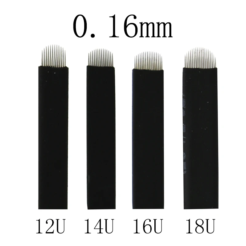 50/100pcs Microblading lamina blade Black Nano 0.16mm 9 12 14 16 18 21 Pin/U Permanent Makeup Eyebrow flex Tattoo Needles Blade
50/100pcs Microblading lamina blade Black Nano 0.16mm 9 12 14 16 18 21 Pin/U Permanent Makeup Eyebrow flex Tattoo Needles Blade