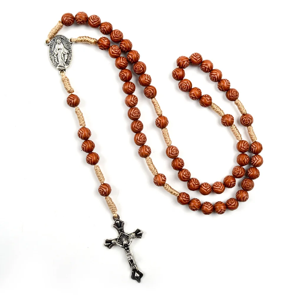 9 Types Religious Handmade Natural Pine Wood Round Beads Prayer Cross Pendant Necklace Jewelry Accessories
9 Types Religious Handmade Natural Pine Wood Round Beads Prayer Cross Pendant Necklace Jewelry Accessories