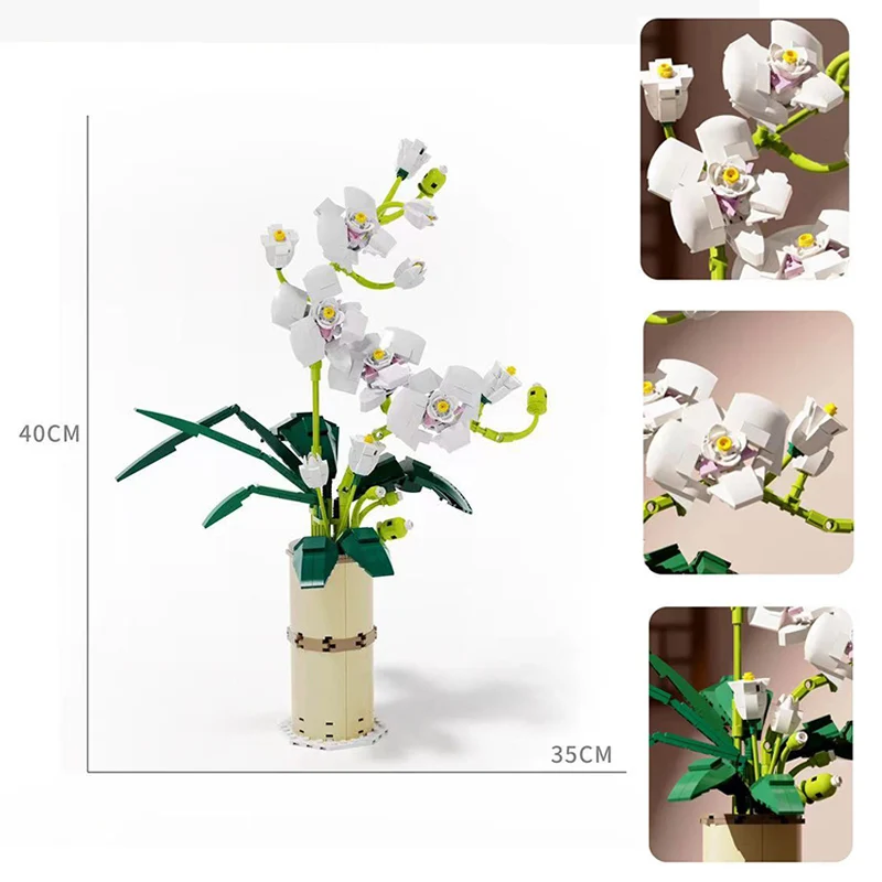 Ideas Series Flower Bouquet Kapok Phalaenopsis Model Building Blocks Creator Decoration Assembly Bricks Toys Gift For Kids Adult
Ideas Series Flower Bouquet Kapok Phalaenopsis Model Building Blocks Creator Decoration Assembly Bricks Toys Gift For Kids Adult