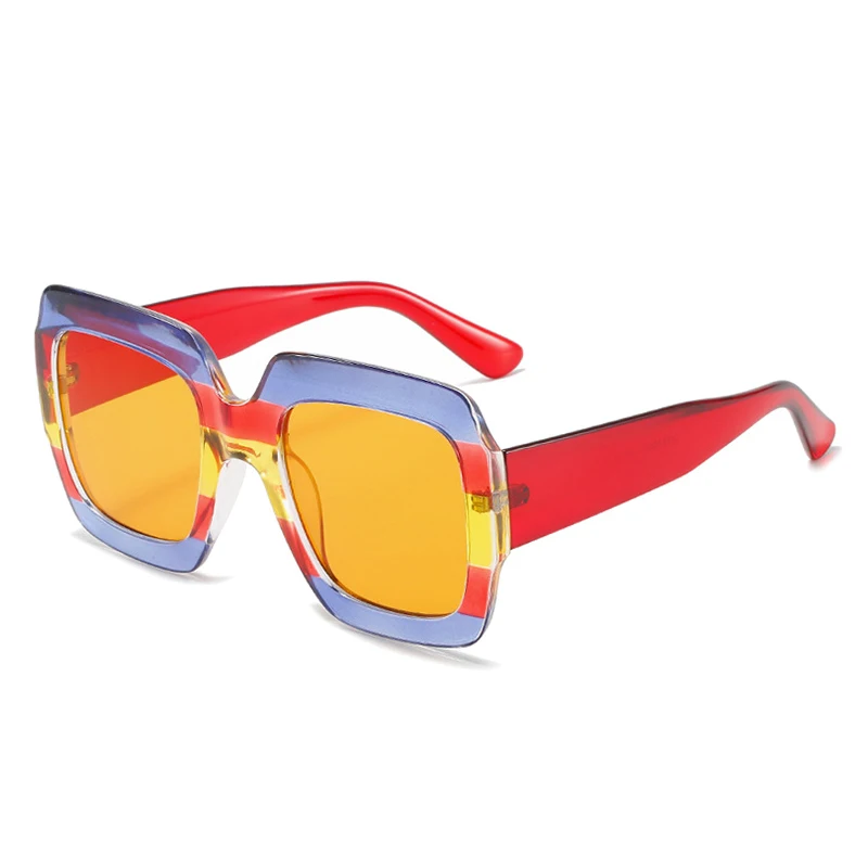 Vintage Oversized Sunglasses Fashion Square Three Colorful Sun Glasses for Men And Women Retro Big Candy Color Eyewear
Vintage Oversized Sunglasses Fashion Square Three Colorful Sun Glasses for Men And Women Retro Big Candy Color Eyewear