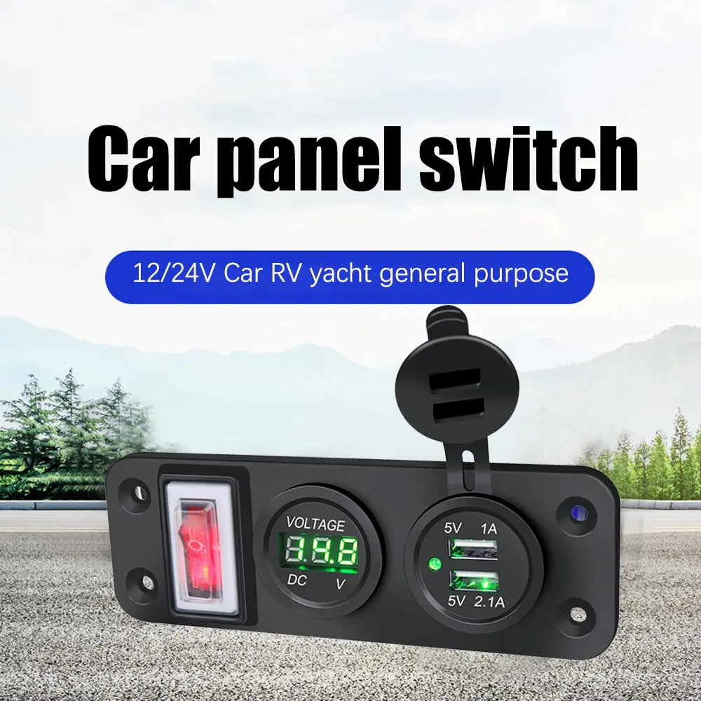 12V Dual Port Car Charger with LED Voltmeter Waterproof 3.1A USB Socket Charger Adapter for Car Motorbike Green
12V Dual Port Car Charger with LED Voltmeter Waterproof 3.1A USB Socket Charger Adapter for Car Motorbike Green