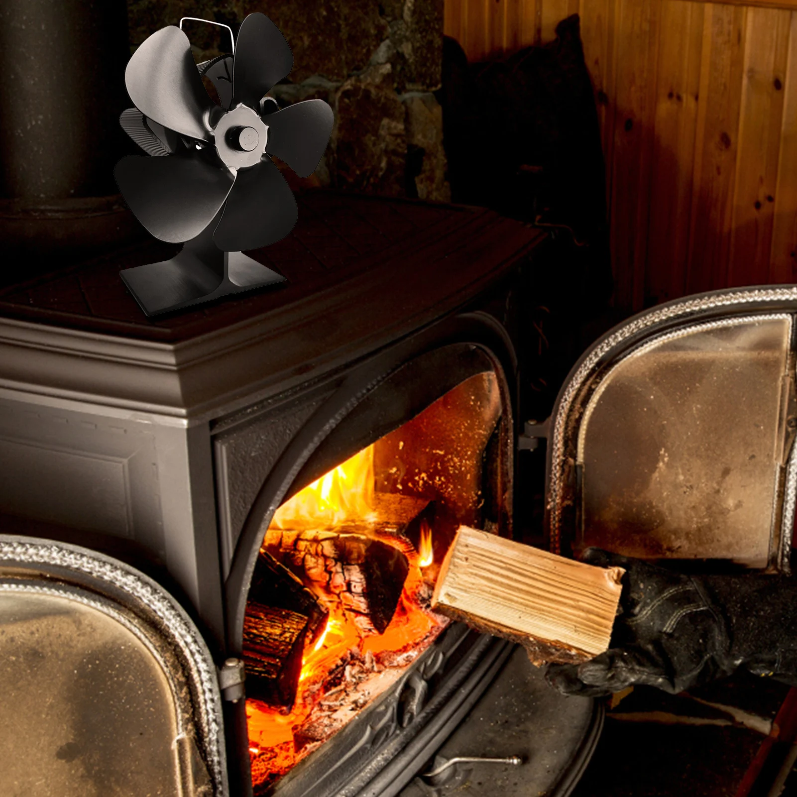 The New Design Fireplace Fan 5 Blade Quiet Safe Heat Powered Stove Fan Eco Wood Stove Fan For Home Warm Winter SF104G
The New Design Fireplace Fan 5 Blade Quiet Safe Heat Powered Stove Fan Eco Wood Stove Fan For Home Warm Winter SF104G