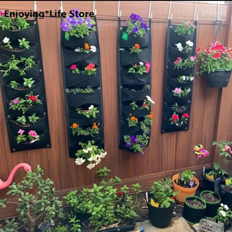 100*30cm Vertical Garden Planter Wall-mounted Planting Flower Grow Bag 7 Pocket Vegetable Living Garden Bag Home Supplies D30
100*30cm Vertical Garden Planter Wall-mounted Planting Flower Grow Bag 7 Pocket Vegetable Living Garden Bag Home Supplies D30