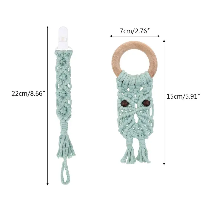 2 Pcs/set DIY Handmade Baby Pacifier Chain Infant Kids Pacifiers Clip Teether 
2 Pcs/set DIY Handmade Baby Pacifier Chain Infant Kids Pacifiers Clip Teether
