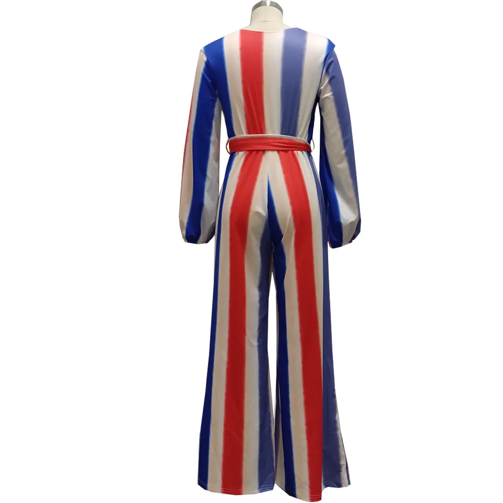 Casual Loose Women Streetwear Jumpsuits Long Sleeve V Neck Sexy Rompers Female Overalls Striped Women Bandage Jumpsuits
Casual Loose Women Streetwear Jumpsuits Long Sleeve V Neck Sexy Rompers Female Overalls Striped Women Bandage Jumpsuits