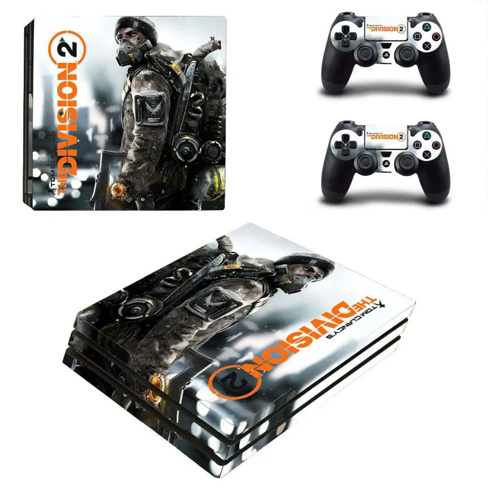 Наклейка Tom Clancy's The Division 2 PS4 Pro s PS 4 виниловое покрытие наклеивающиеся Переводные