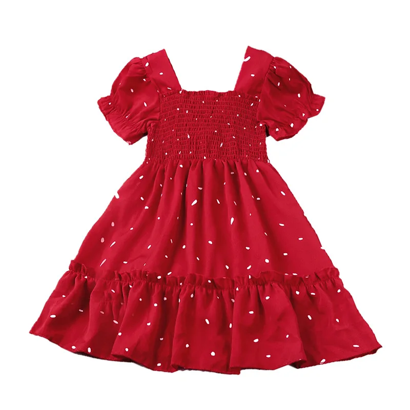 Summer Children Princess Dress For Girls Kids Fashion Dot Long Skirst Elegant Teen Girls Party Dress Lentern Sleeve Red Clothing
Summer Children Princess Dress For Girls Kids Fashion Dot Long Skirst Elegant Teen Girls Party Dress Lentern Sleeve Red Clothing