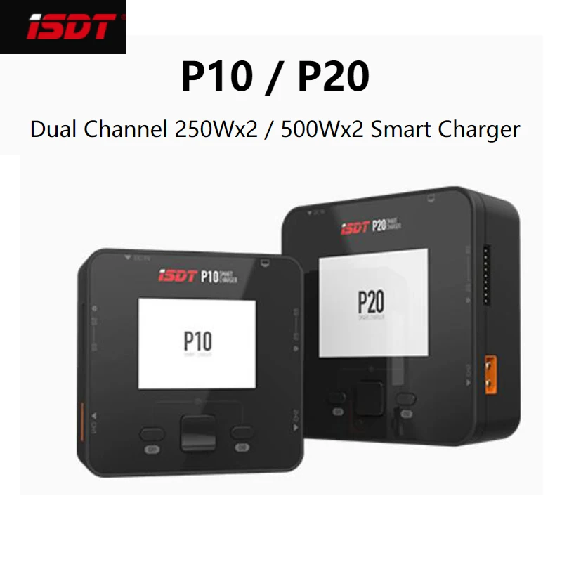 ISDT Smart Charger P10 P20 Dual Channel 250WX2 500WX2 Discharger For Liion Lipo Lihv RC Battery With Parallel Charing Cable
ISDT Smart Charger P10 P20 Dual Channel 250WX2 500WX2 Discharger For Liion Lipo Lihv RC Battery With Parallel Charing Cable