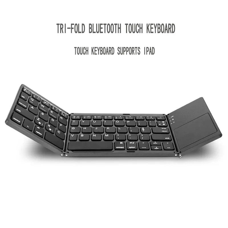 HYM-Three folding bluetooth keyboard portable ultra-thin, support three system computer IPad touch bluetooth keyboard
HYM-Three folding bluetooth keyboard portable ultra-thin, support three system computer IPad touch bluetooth keyboard