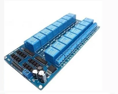 

2pcs 16 Channel DC 5V 12V Relay Module For arduino ARM PIC AVR DSP Electronic Relay optocoupler LM2576 Interface Power Relays