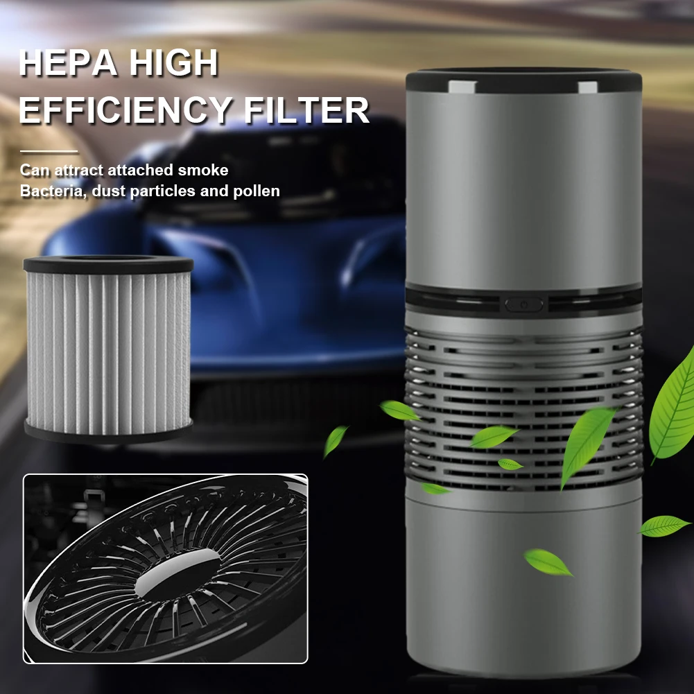 Car Air Purifier USB Powered Negative Ion HEPA Air Cleaner Portable Mini Car Air Freshener 2 Modes Removes Formaldehyde TVOC
Car Air Purifier USB Powered Negative Ion HEPA Air Cleaner Portable Mini Car Air Freshener 2 Modes Removes Formaldehyde TVOC