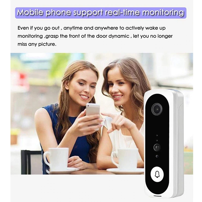 V20 Smart WiFi Video Doorbell Camera Visual Intercom with Chime Night Vision IP Door Bell Wireless Home Security Camera
V20 Smart WiFi Video Doorbell Camera Visual Intercom with Chime Night Vision IP Door Bell Wireless Home Security Camera