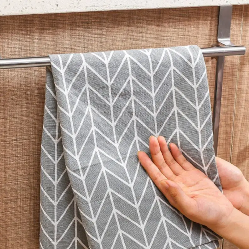 36.3cm / 23.2cm Towel Rack Over The Door Stainless Steel Hanging Bar Rail Drawer Tower Holder 
36.3cm / 23.2cm Towel Rack Over The Door Stainless Steel Hanging Bar Rail Drawer Tower Holder