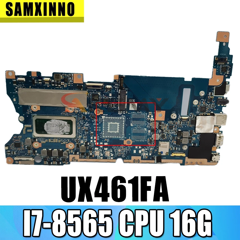 UX461FA original motherboard I7-8565 CPU 16G For ASUS UX461FN UX461F UX461FA laptop motherboard test OK
UX461FA original motherboard I7-8565 CPU 16G For ASUS UX461FN UX461F UX461FA laptop motherboard test OK