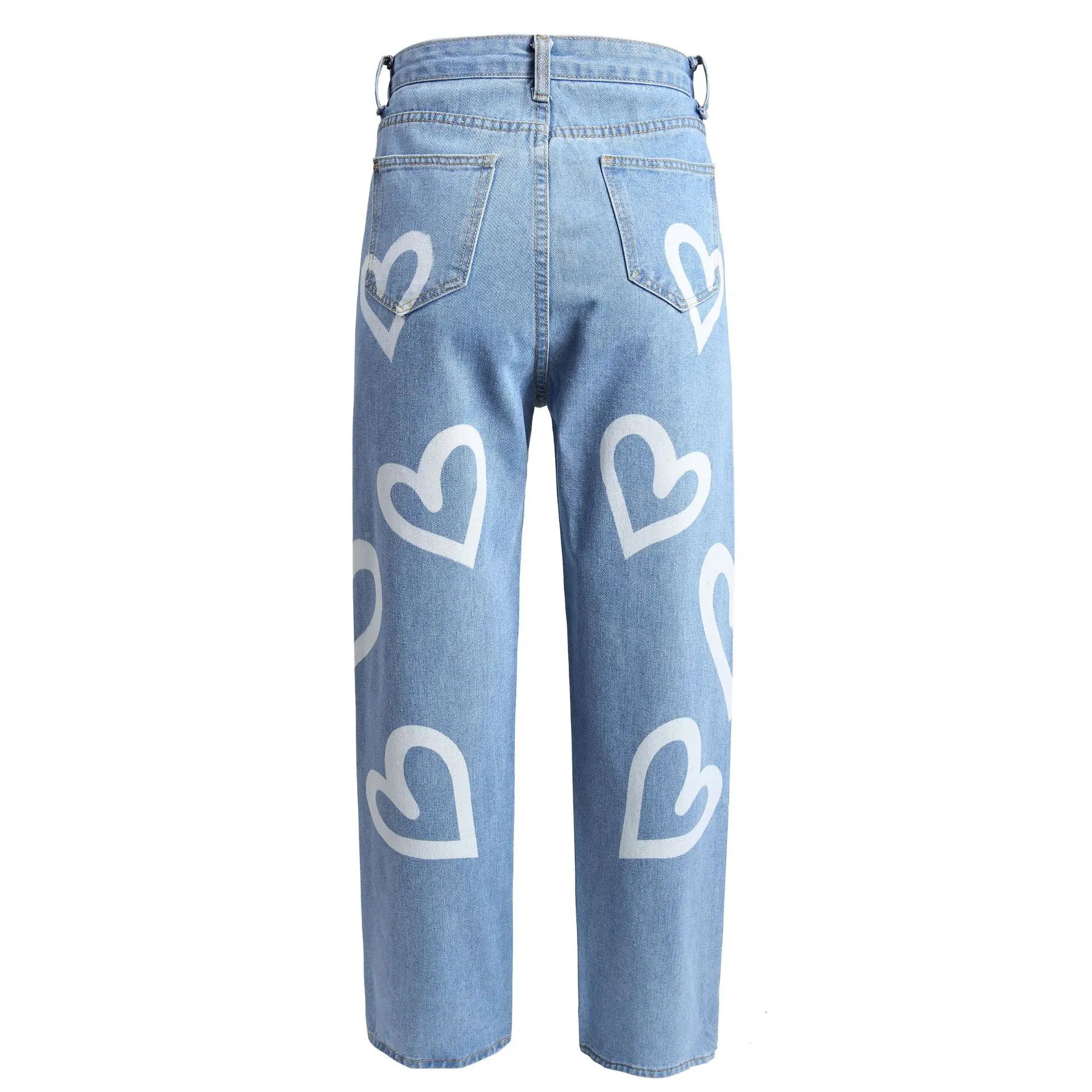 Mandylandy Jeans Spring and Autumn Fashion Loose Mid Waist Denim Straight-Leg Pants Women's Casual Heart Graffiti Printed Jeans
Mandylandy Jeans Spring and Autumn Fashion Loose Mid Waist Denim Straight-Leg Pants Women's Casual Heart Graffiti Printed Jeans