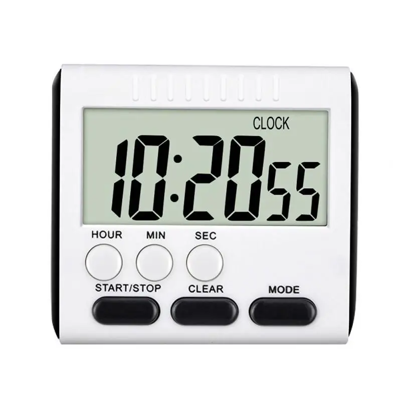 

Digital Kitchen Timer Big Digits Loud Alarm Magnetic Backing Stand With LCD Display Count Up Countdown For Cooking Baking Tools