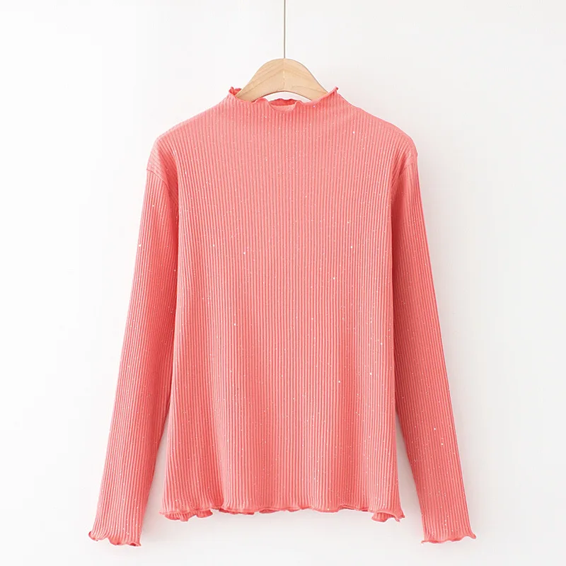 Plus Size XL-5XL Women Long Sleeved Half High Collar Tshirts Large Size Thin Crochet Casual Tops
Plus Size XL-5XL Women Long Sleeved Half High Collar Tshirts Large Size Thin Crochet Casual Tops