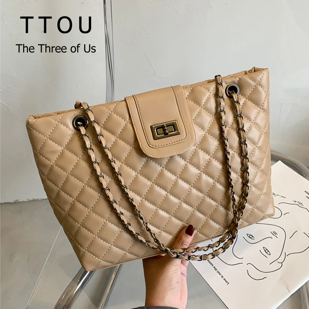 Luxury Women Pu Leather Shoulder Bag Fashion Designer Chain Office Lady Plaid Print Bags Female Large Capacity Crossbody Bag
Luxury Women Pu Leather Shoulder Bag Fashion Designer Chain Office Lady Plaid Print Bags Female Large Capacity Crossbody Bag
