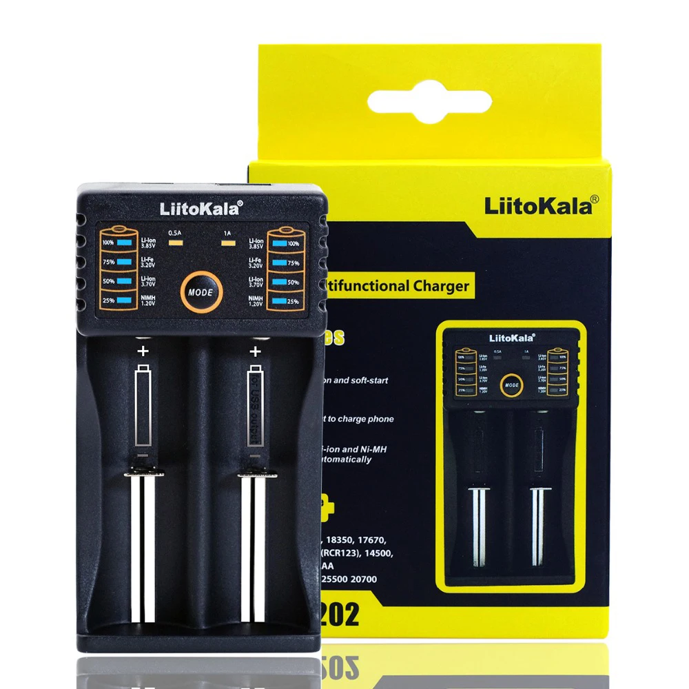 Genuine/Liitokala Lii-100 Lii-202 Lii-402 Lii-PL4 1.2V 3.7V 3.2V 3.85V AA 18650 18350 26650 18350 NiMH lithium smart charger
Genuine/Liitokala Lii-100 Lii-202 Lii-402 Lii-PL4 1.2V 3.7V 3.2V 3.85V AA 18650 18350 26650 18350 NiMH lithium smart charger